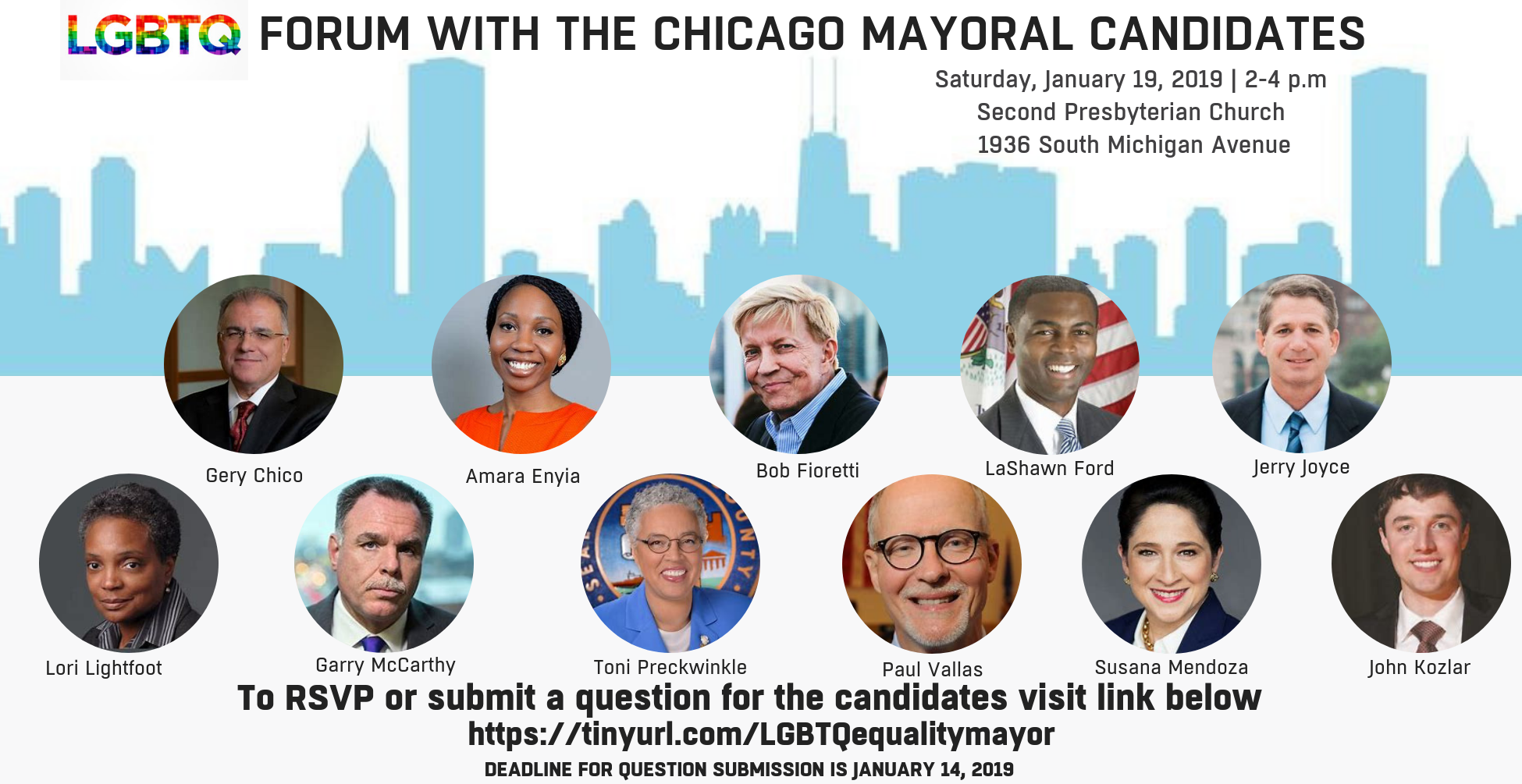 LGBTQ FORUM WITH THE CHICAGO MAYORAL CANDIDATES Equality Illinois